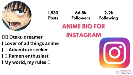 Anime Bio For Instagram